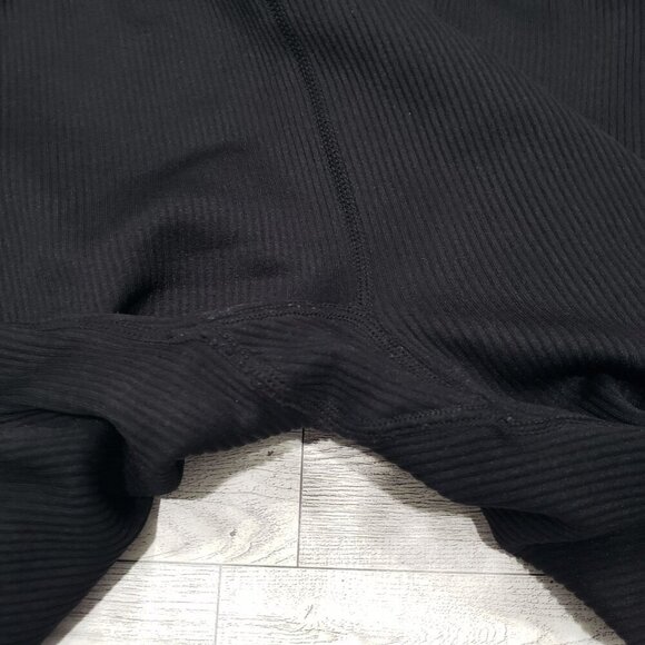 Calvin Klein Performance Ribbed Leggings High Waist Workout Black Size M EUC - Picture 6 of 11